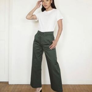 Kotn Culotte Trousers Green Size 4